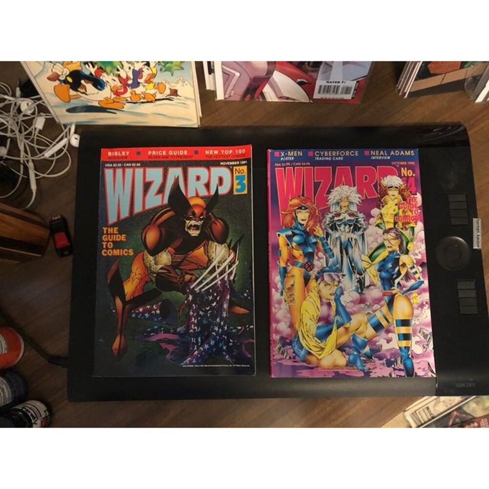 Wizard Magazine #3 The Guide to Comics 1991 Wolverine w/ Poster+ #14 X-men